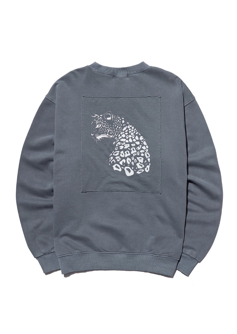 [폴루션] Pigment Leopard Sweatshirt (PKHAWSS012_CH)